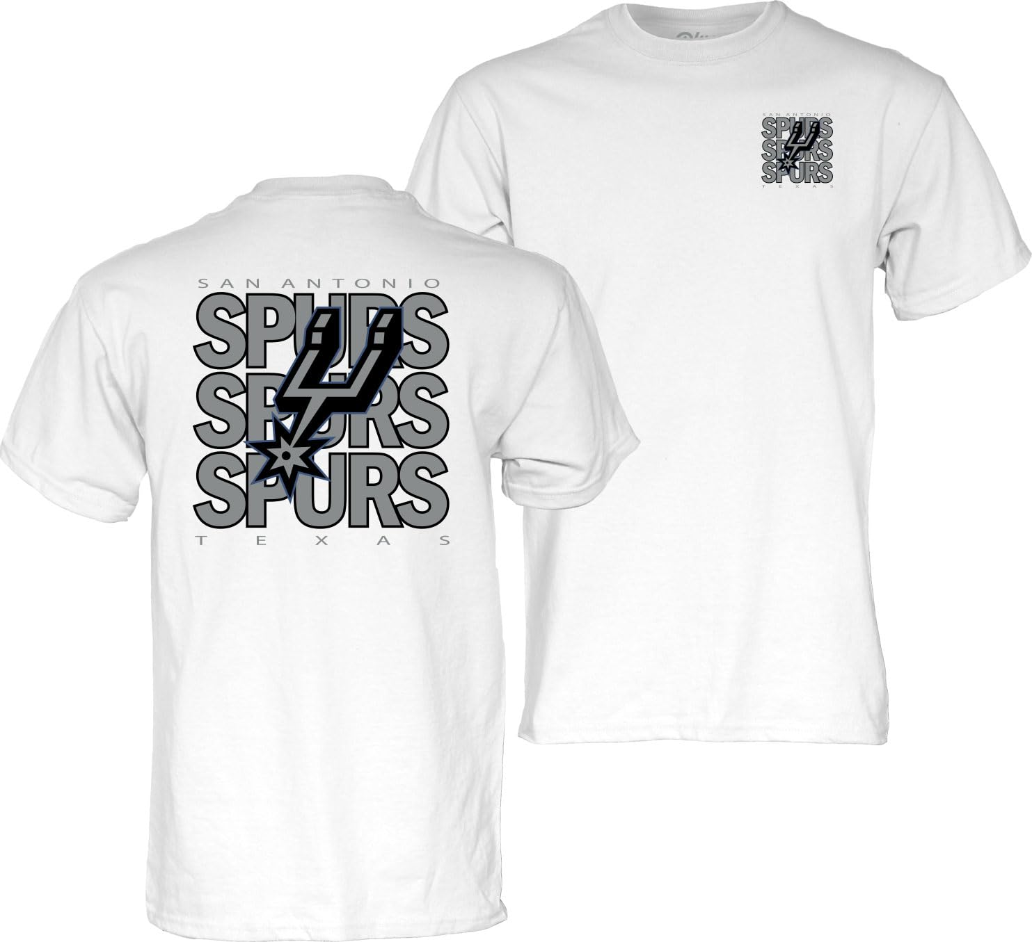 Blue 84 NBA Officially Licensed T-Shirt Front/Back Press White