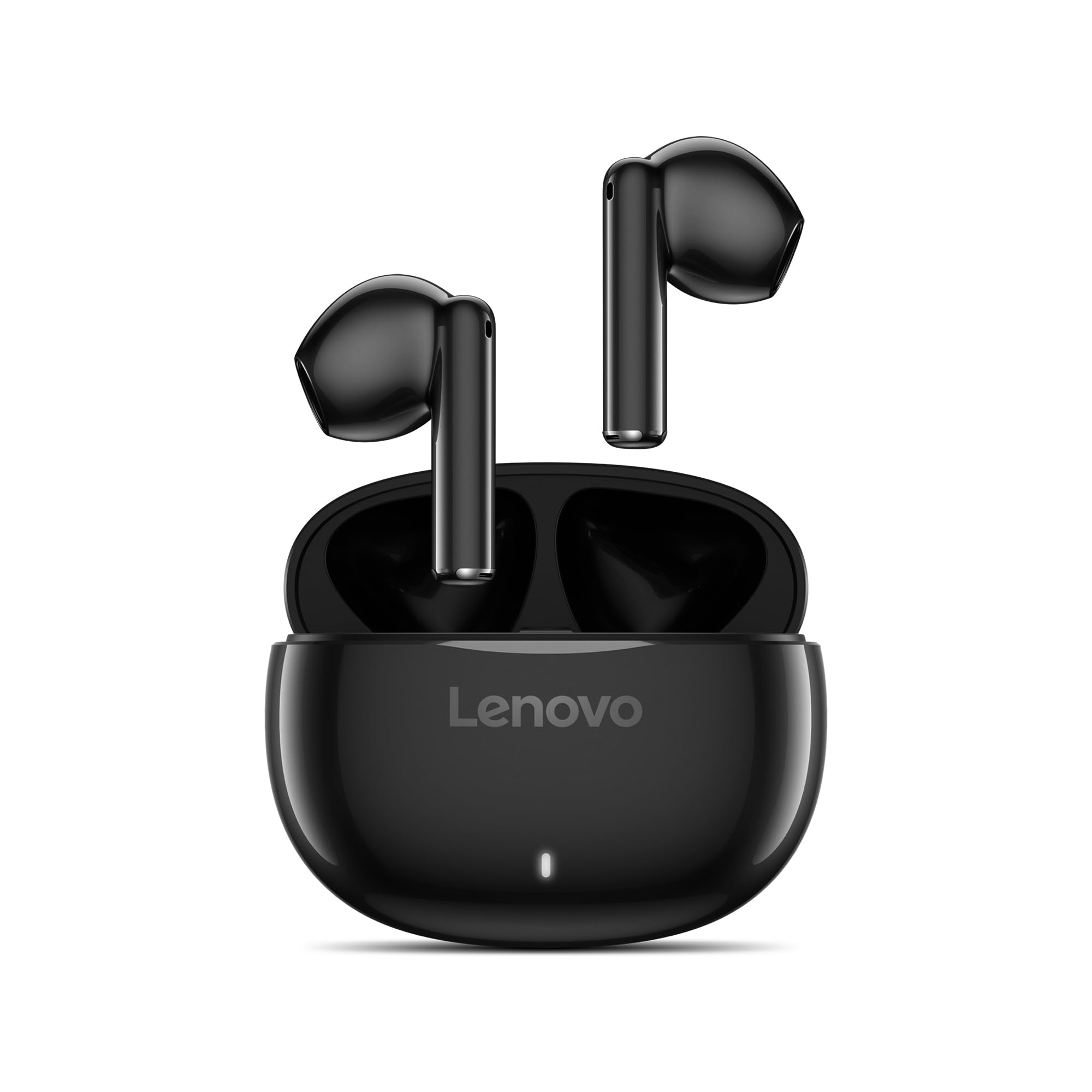 Lenovo E310 True Wireless Stereo Earbuds Bluetooth 5.3 ENC Noise-Cancelling Black In-Ear Headphones 13mm Speaker Type-C Charging 20h Battery Life for Music Calls Comfortable Fit Wireless Earbuds