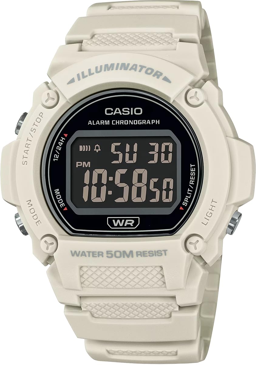[カシオ] CASIO スタンダード デジタル 腕時計 W-219HC-8BV メンズ マットアイボリー 海外モデル [並行輸入品]