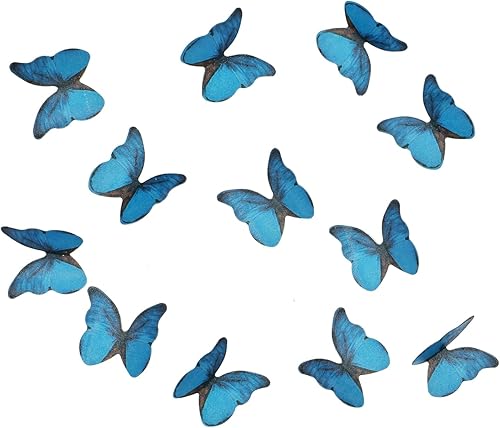 Miniatura 4 de 48 piezas de papel de oblea comestible de mariposa para decoración de tartas para boda, cumpleaños, baby shower, suministros de fiesta, decoración