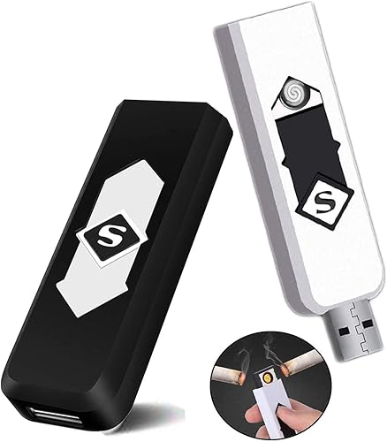 Miniatura 7 de Encendedor electrónico encendedor recargable por USB encendedor eléctrico inteligente encendedor de encendido de doble cara resistente al viento