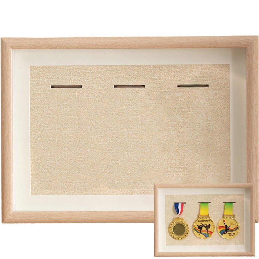 Cornice per Esposizione Medaglie Cornice per Medaglie Custodia per Medaglie Scatola per Medaglie d'Onore per Esposizione Sport Militari Maratona Nuoto Triathlon
