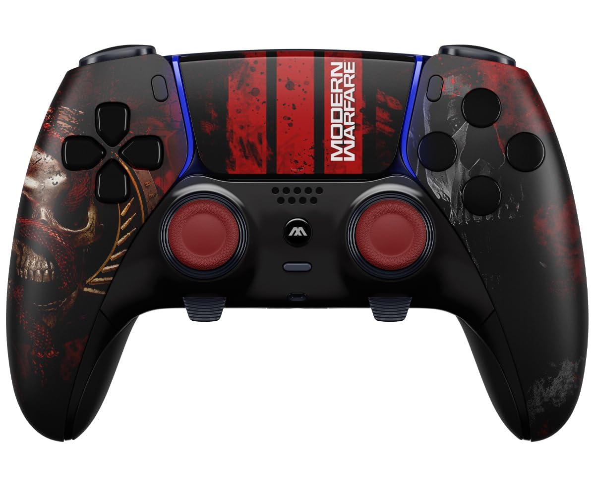 MODDEDZONE Edge Custom Controller for PS5 - Durable, Made in USA - Unique Design Custom Controllers for PS5 Dualsence Edge (Warfare 3)