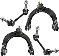 Vista 167 de Detroit Axle - 4 brazos de control traseros para Ford C-Max Focus Mazda 3 5 Volvo C30 C70 S40 V50, 4 brazos de control superior e inferior