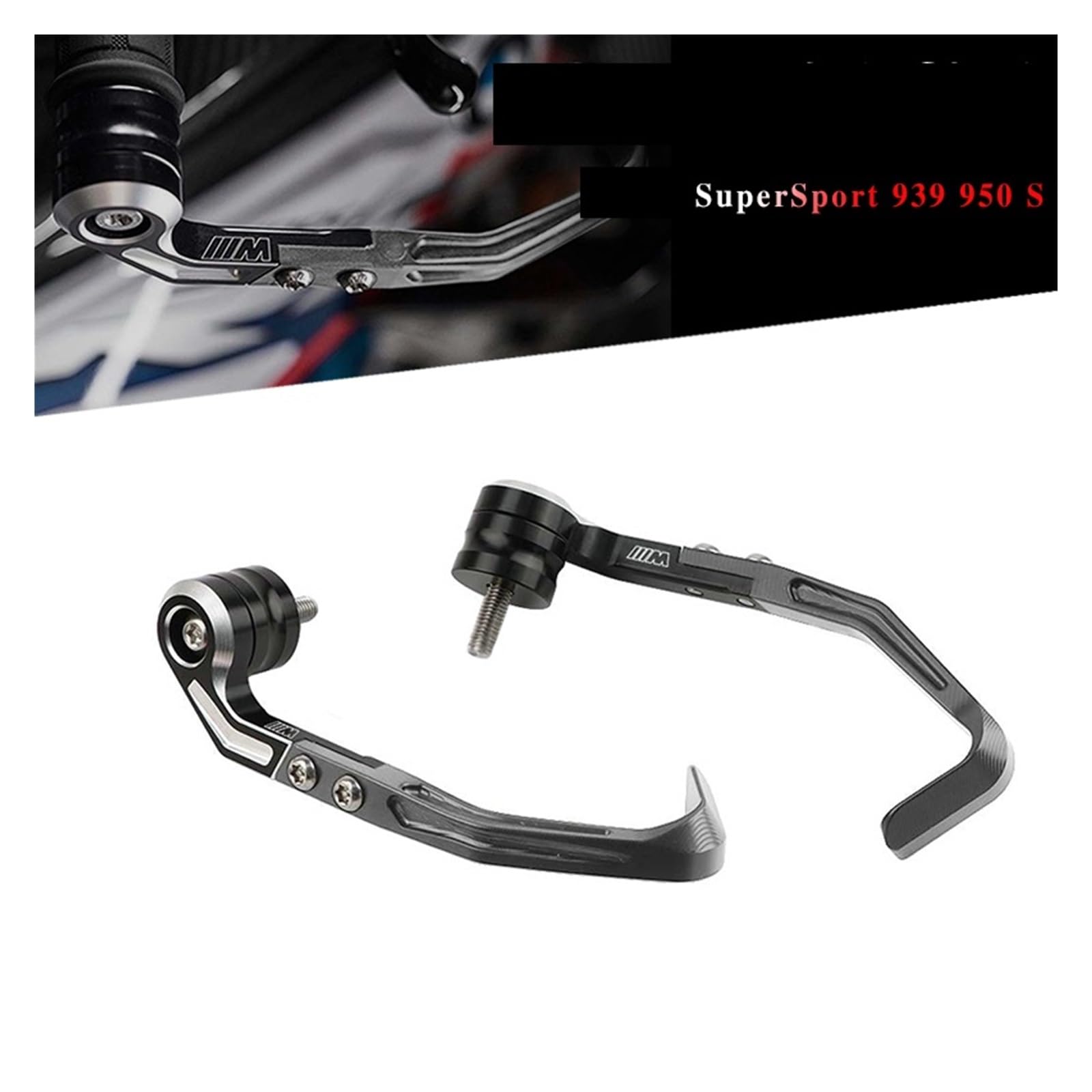 osłony dłoni motocyklowych Do Motocykli For Ducati Supersport 950 939 Modyfikacja Osłona Dłoni Uchwyt Bow Guard Osłona Hamulca I Sprzęgła szczotek osłony chwytów(Titanium)