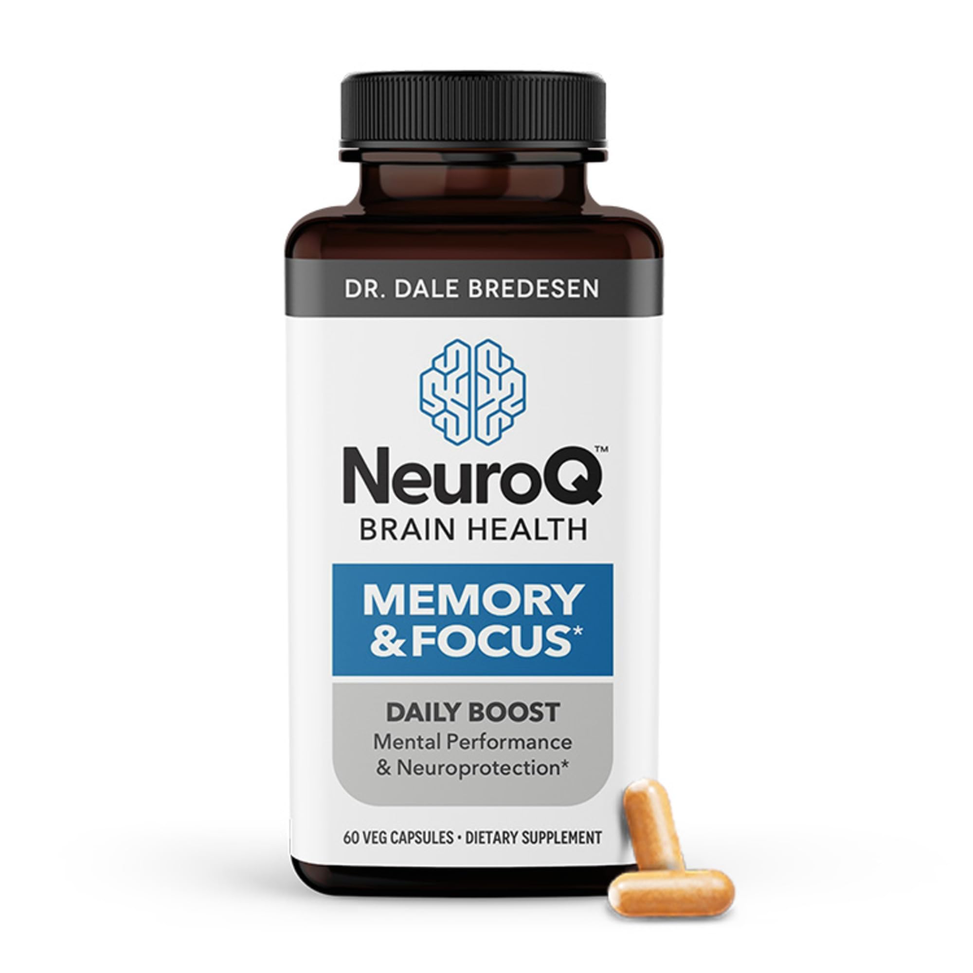 NeuroQ Memory & Focus Supplement - Brain Health Support - 60 Capsules | Formulated by Neu…
