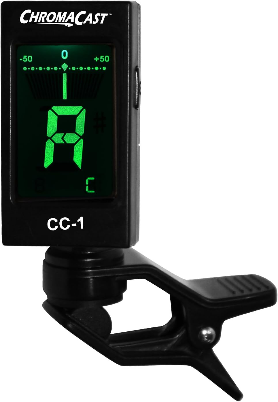 ChromaCast CC-1 Clip-on Tuner for Guitar, Bass, Violin, Ukulele