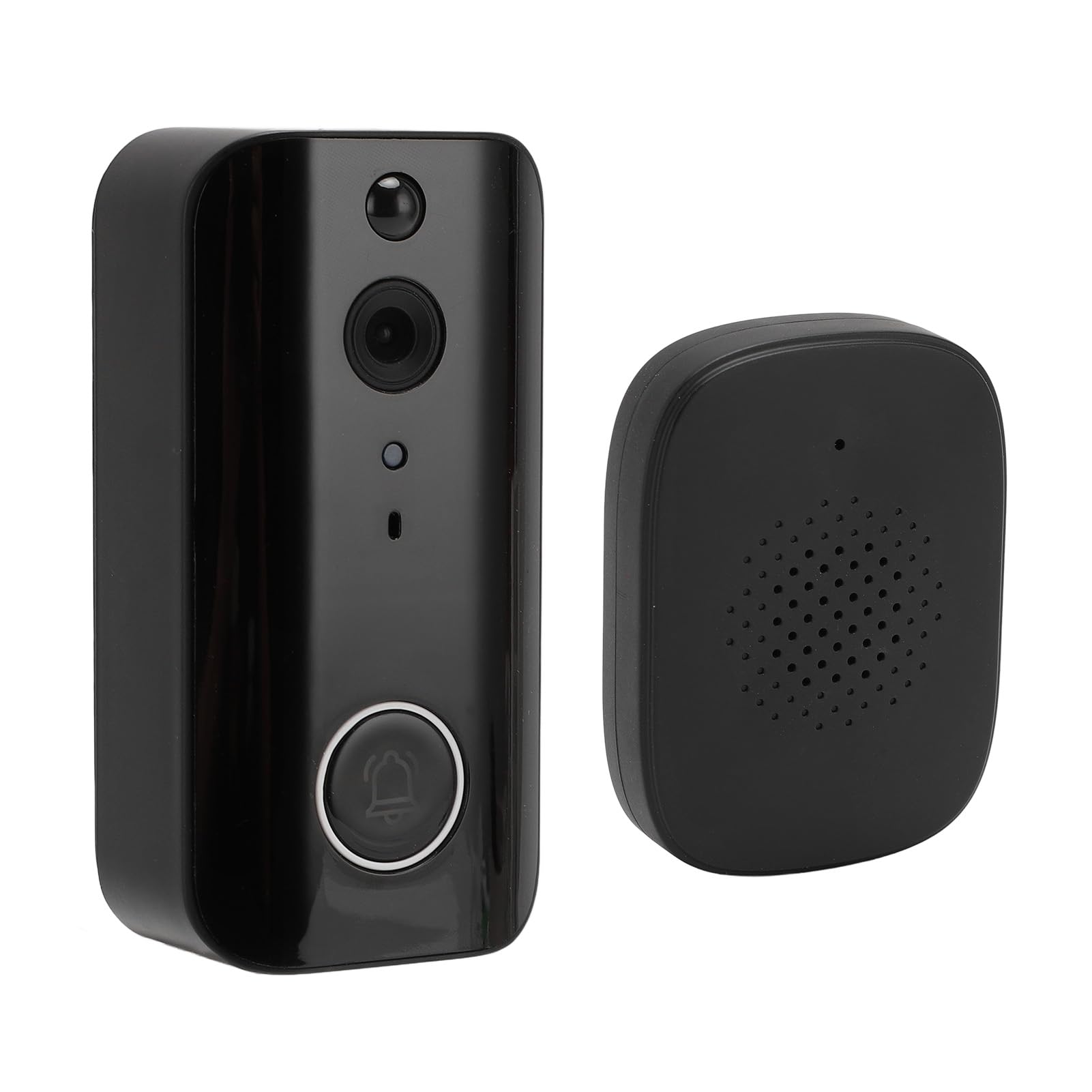 Bezprzewodowa Kamera Domofonowa 1080P z Dzwonkiem, Kamera Wideodomofonowa 2.4G WiFi ze Zmieniaczem Głosu, Wykrywanie Ruchu,Noktowizor, Dwukierunkowy Dźwięk, Długi Czas Pracy Baterii