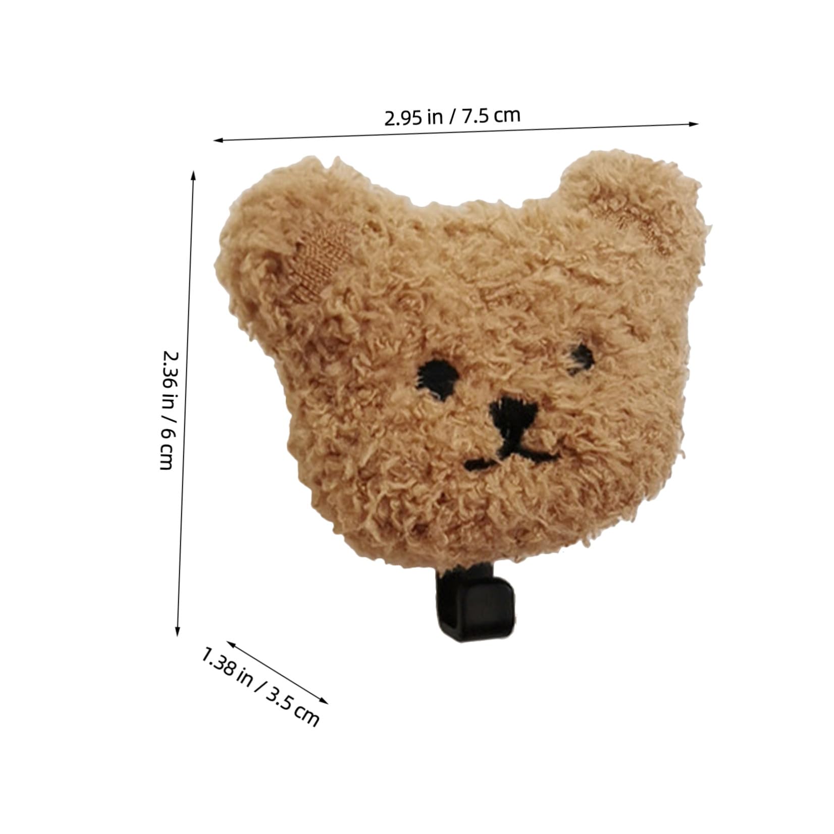 Veemoon Ganci Adesivi da Parete Orso in Peluche 2 Pezzi per Bagno e Cucina, Superficie Liscia Design Autoadesivo, Appendi Chiavi e Ombrelli