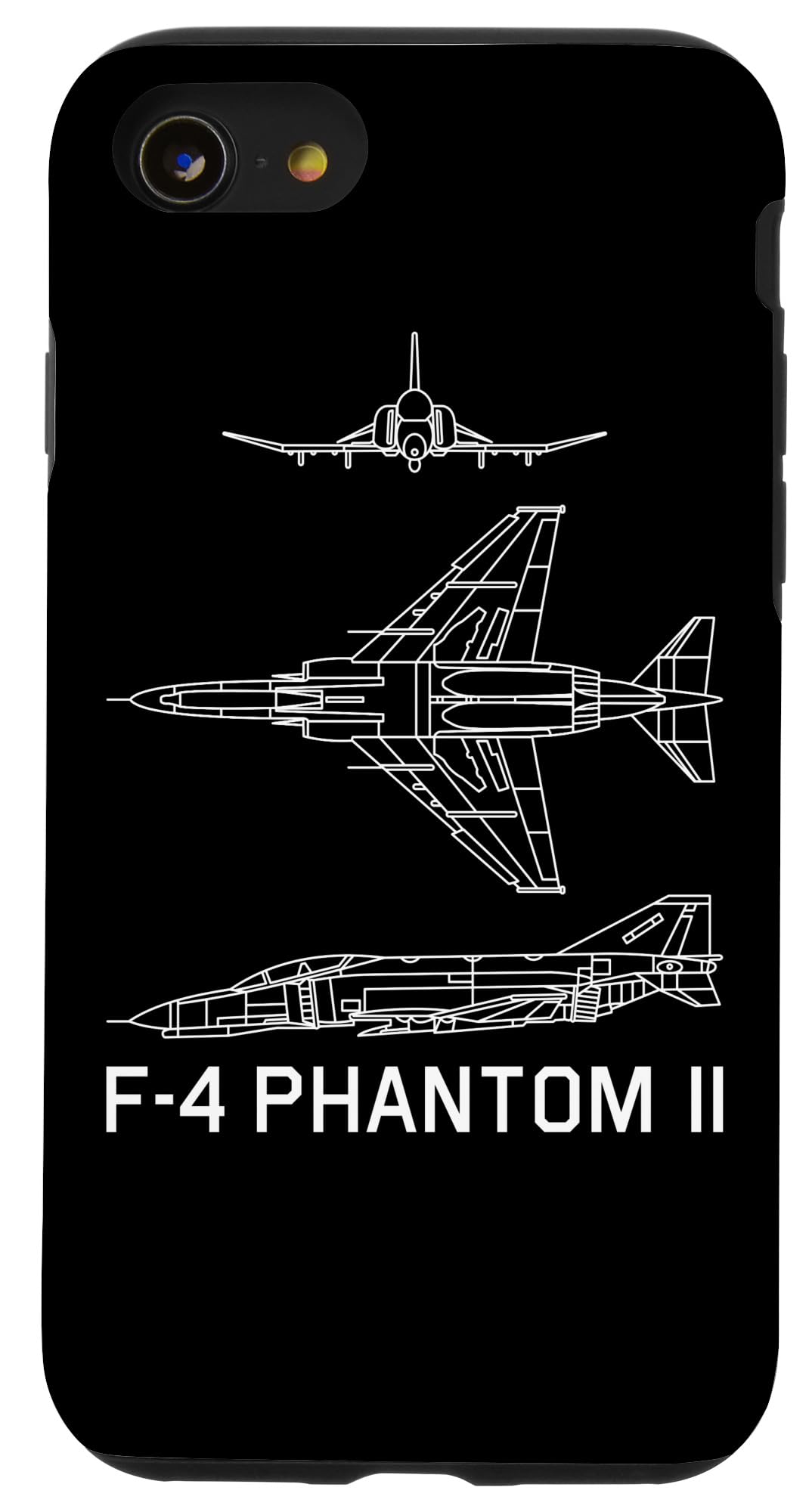 F-4 Phantom II American Plane Blueprint Case for iPhone SE (2020) / 7 / 8
