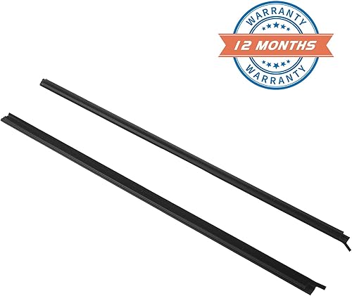 Miniatura 7 de ZONFANT 2 unidades de cinturón de sellado de burlete para puerta exterior de automóvil, color negro, compatible con Nissan Pickup D21 1986-1994,