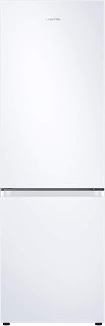 Samsung RB34T602EWW/EU Freestanding Fridge Freezer, Frost Free, 340L capacity, 60cm wide, White, Decibel rating: 35, EU Acoustic Class: B
