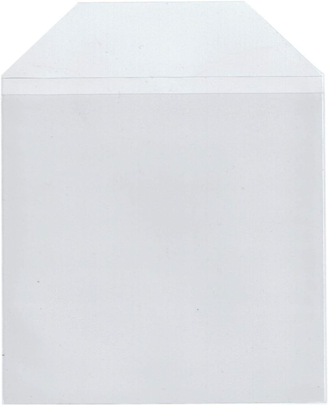 Maxtek 100 Pieces Clear Transparent CPP Plastic CD DVD Sleeves Envelope Holder, 100 micron thickness.