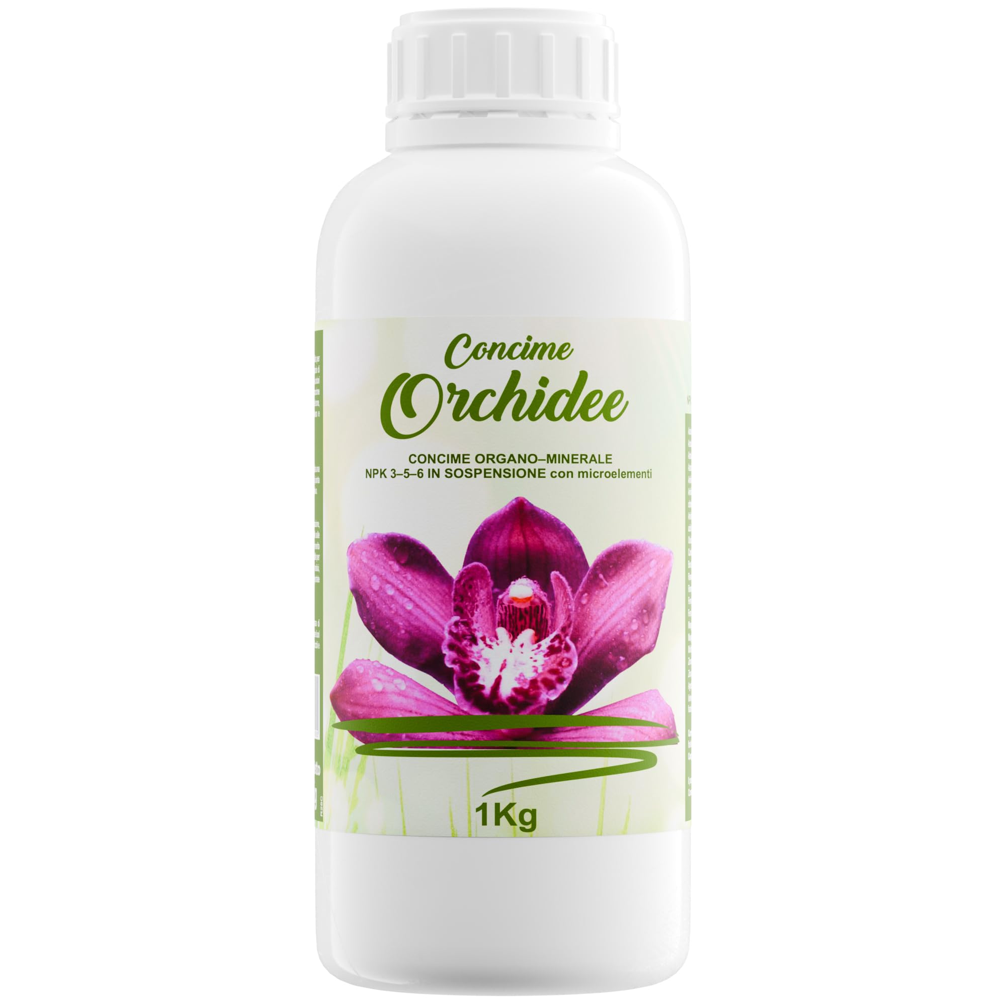 Concime Liquido Per Orchidee ILICA 1000ml - Organico, Made In Italy, Con Tappo Dosatore, Per Fioritura Rigogliosa