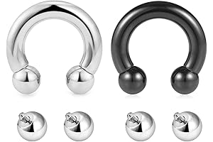 10 Gauge Stud Earrings for Men