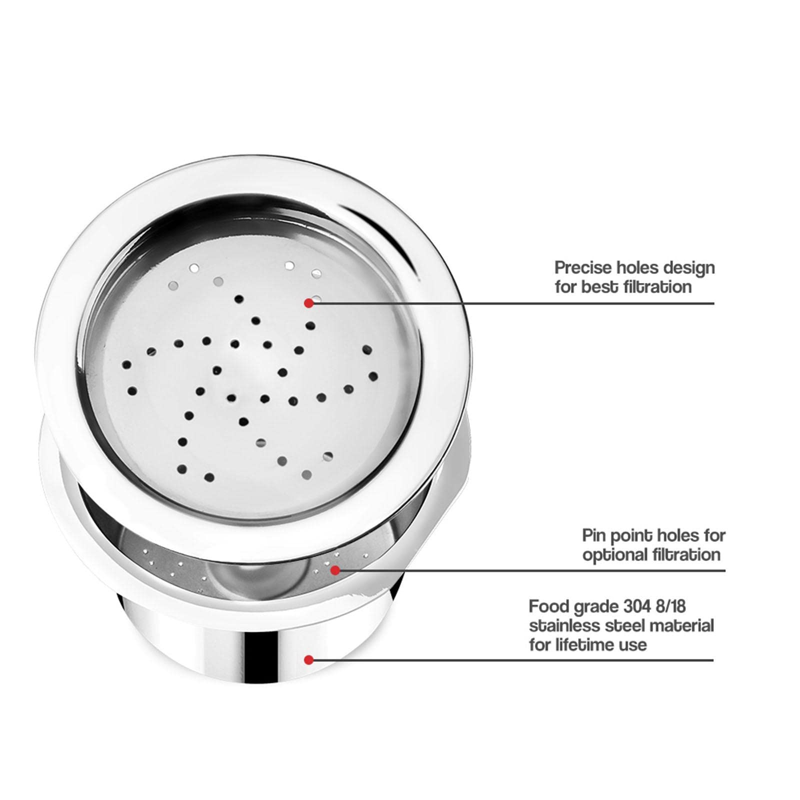 Filtros Recargables de La Taza de de Las Cápsulas de Café para La de ALDI / / K, 3Pcs Conjunto