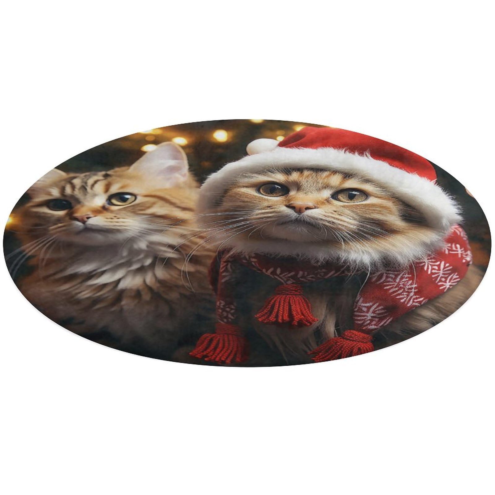 HAHAFU Badematten-Set, Motiv: Weihnachtsmann, Rutschfest, Waschbar, Weich, Saugfähig, Dick, Für
