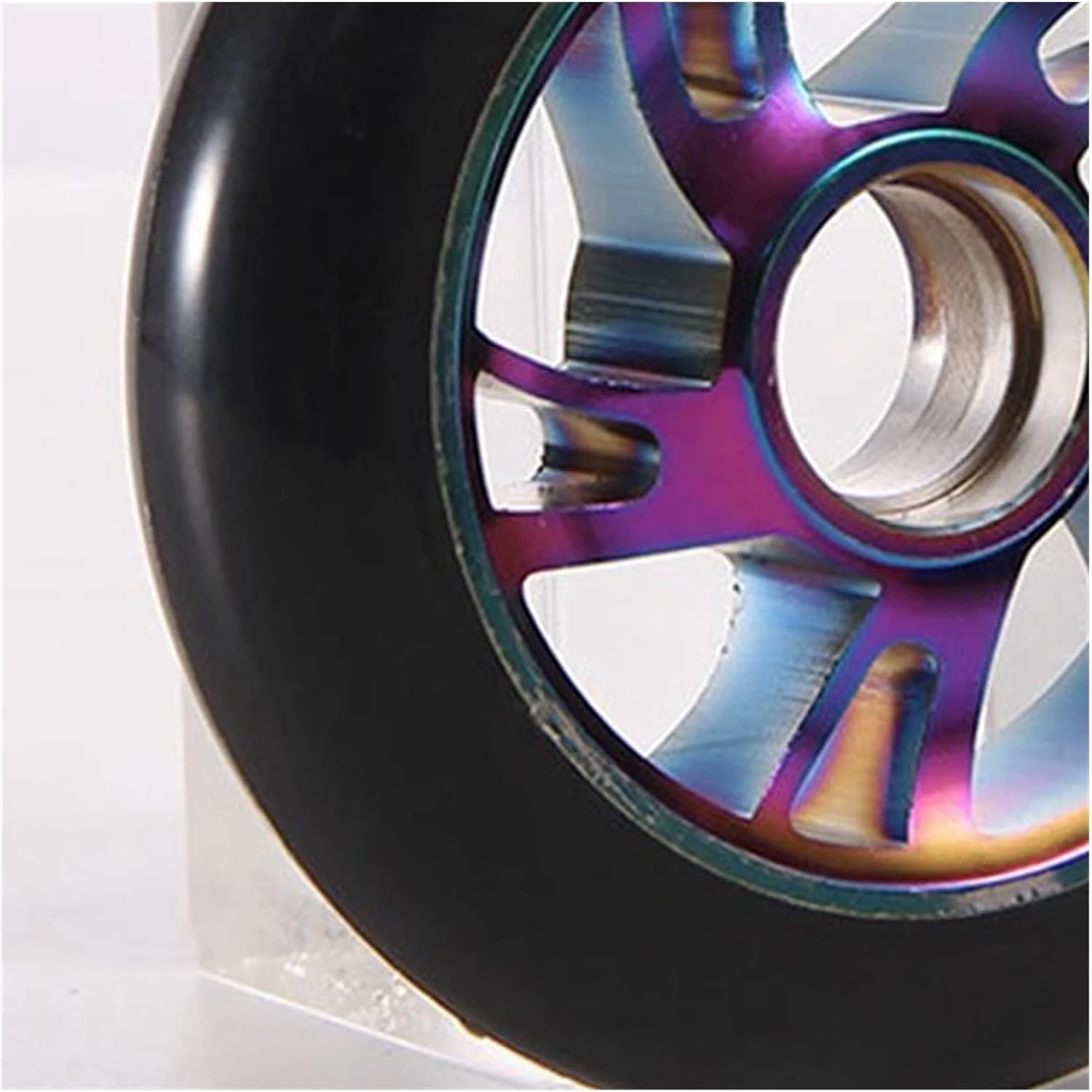 2Pcs 100Mm Scooter Replacement Wheels with Bearing Stunt Scooter Pu Cars Extreme Cars Scooters