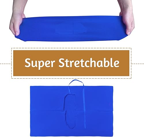 Miniatura 4 de KICNIC Paquete de 3 fundas azules para libros, elásticas de 6 x 9 pulgadas, adecuadas para la mayoría de libros de tapa dura, hasta 8.5 x 9.5