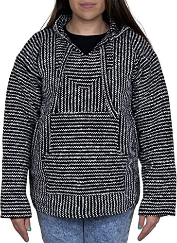 Baja Hoodie Drug Rug Surfer Poncho Pullover Sweater Unisex…2