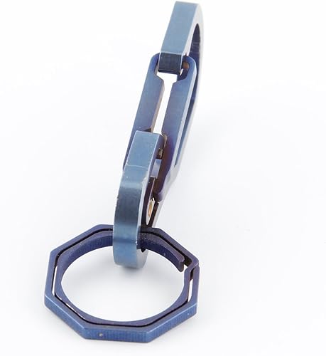 Miniatura 4 de Llavero de titanio multiherramientas con gancho EDC herramienta de rodamiento máximo de 110.2 lbs llavero para senderismo camping al aire libre