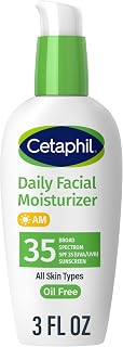 Cetaphil Daily Oil-Free Facial Moisturizer SPF 35: Hydrates, Nourishes & Protects Sensitive Combination Skin, Fragrance-Free Lotion