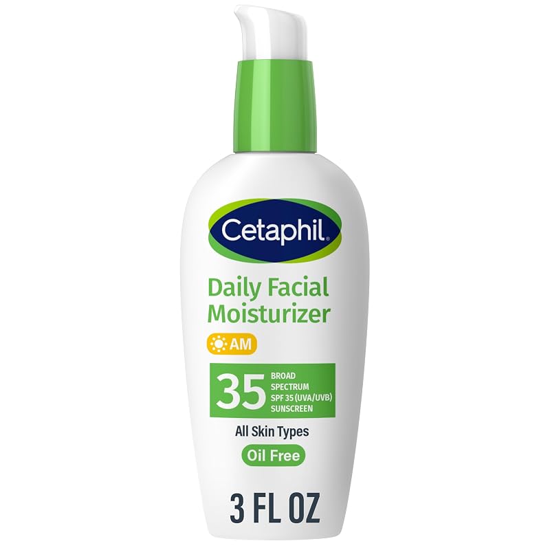 Hidratante facial sem óleo Cetaphil com FPS 35, sem fragrância, 88 mL