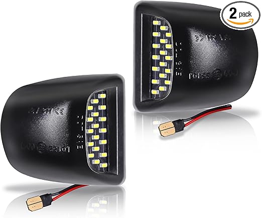 LED License Plate Light Lamp Assembly Compatible with The Following Models:Chevrolet Silverado 1500 2500 3500 Suburban Tahoe GMC Sierra 1500 2500 3500 Yukon XL Cadillac Escalade