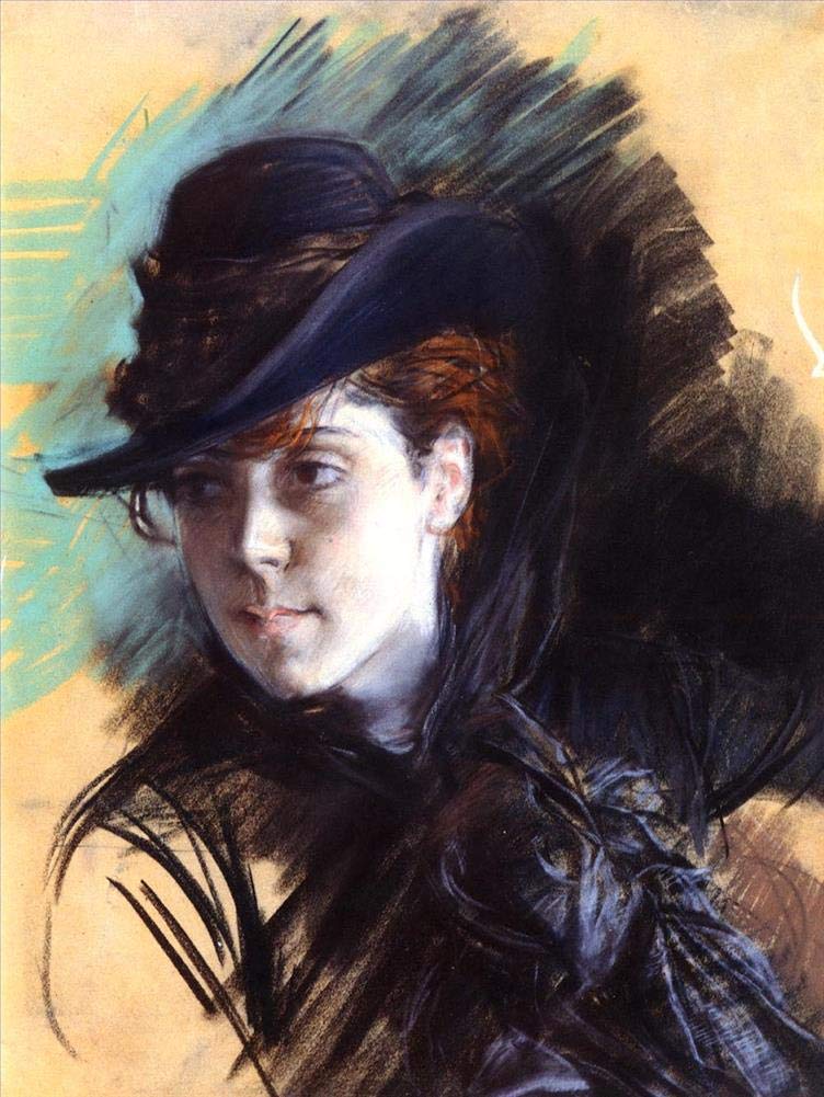 スペイン　フアン ガルセス　黒い帽子の女　絵画　JUAN GARCES Amazon.co.jp: 絵画 黒い帽子をかぶった女性の女性 ジョバンニ