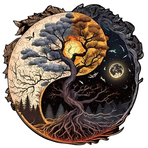 Holzpuzzle Erwachsene, Baum des Lebens Holzpuzzles 200 Teile, Einzigartiges...