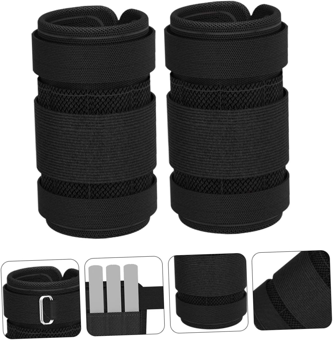1set Adjustable Removable Ankle Weights for Women and Men of Fitness Leg Weights for Running Walking and Cardio Training for Home Gym Workouts