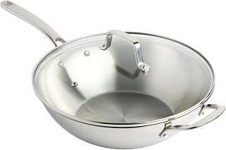 Castelle 12-Inch Stainless Steel Essential All Purpose Pan w/Lid