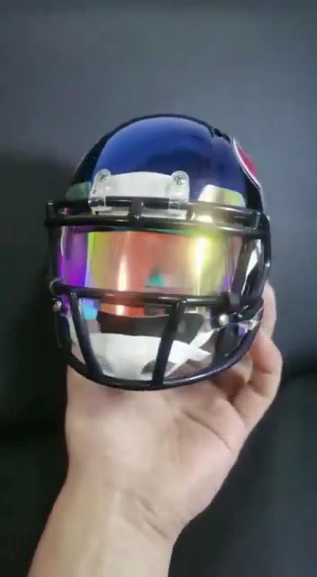10-Pack Mini Football Helmet Visors - Flat Style Variety Bulk Pack (Patrick Mahomes)