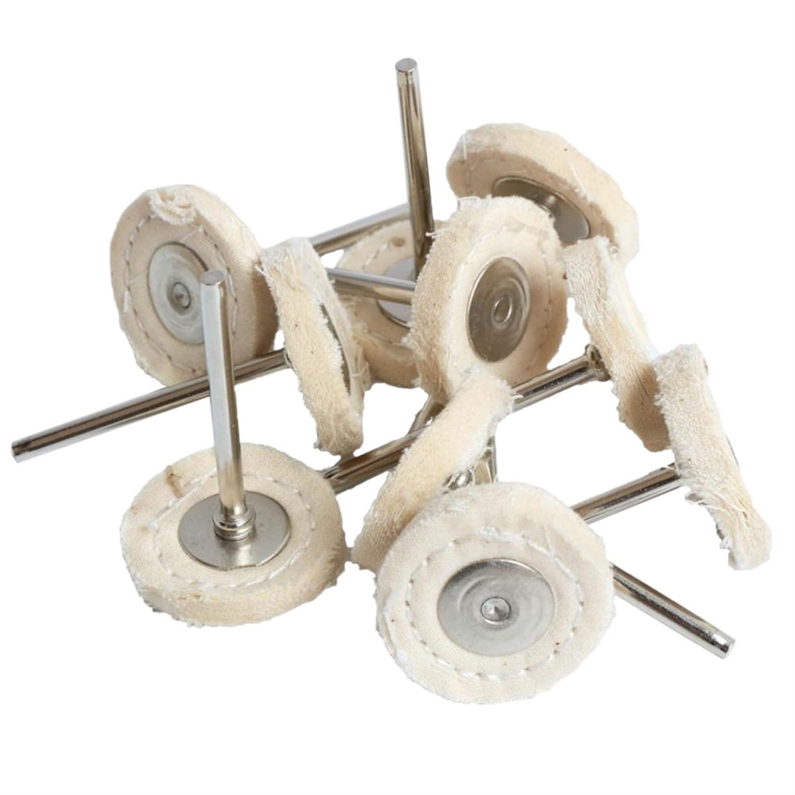 Narzędzia Do Tarcz Polerskich, Tarcze Listkowe 1" Filc Wełniany Głowica Szlifierska Do Szlifowania Ścierna Tarcza Polerska Trzpień 2,35/3 Mm/Sheepskin 5Pcs/2.35Mm Shank