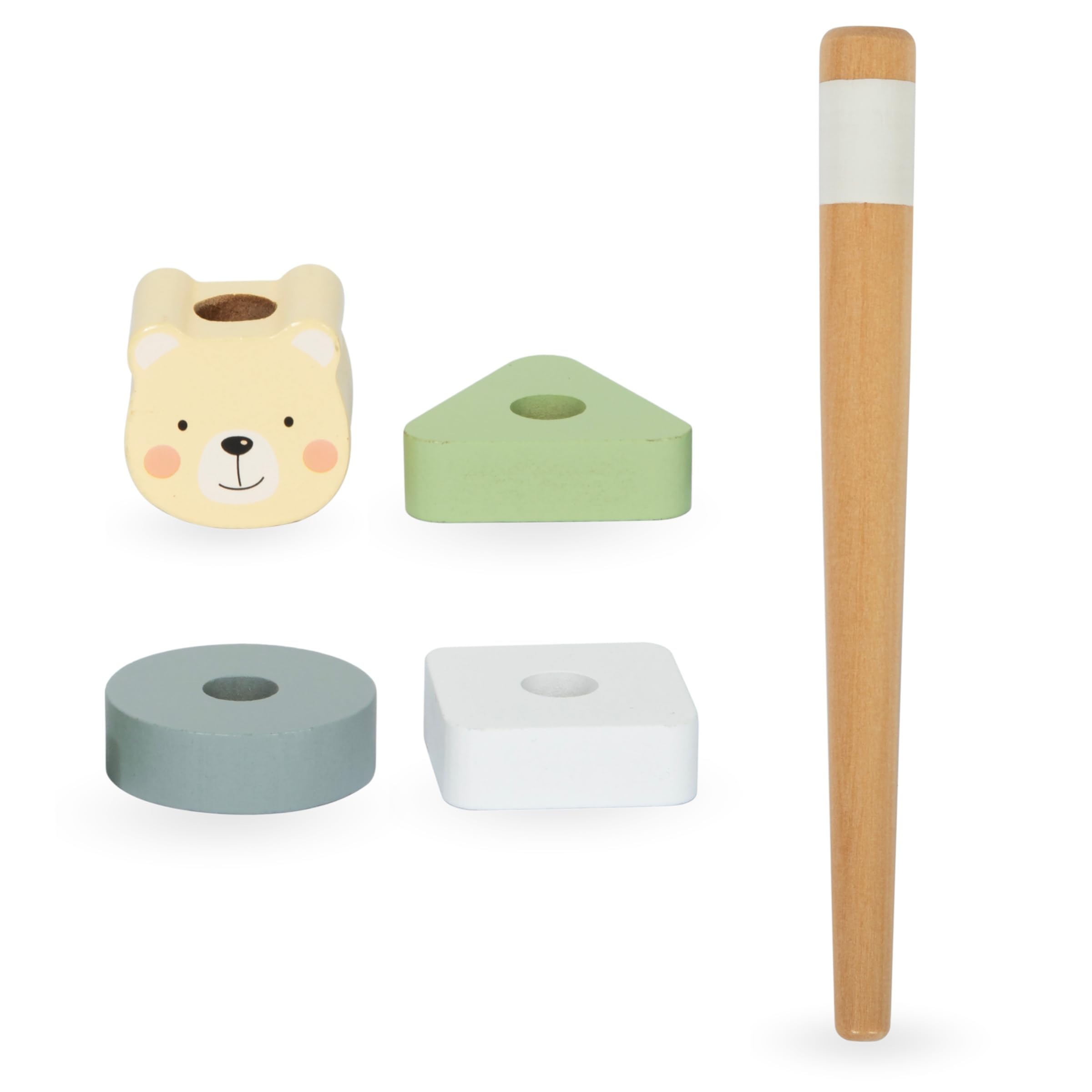 Mamabrum Tavolino Educativo in Legno per Bambini - Giocattolo Musicale 7 in 1 con Pipistrelli e Gong, Percorso Motorio, Puzzle Sensoriale a Tema Giungla
