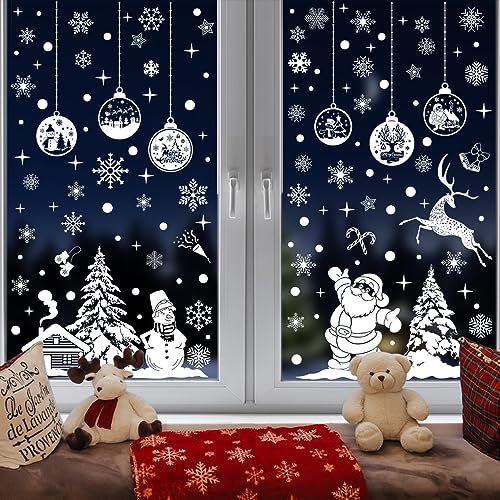 YIHELU Fensterbilder Weihnachten Selbstklebend Fensterdeko Weihnachten...