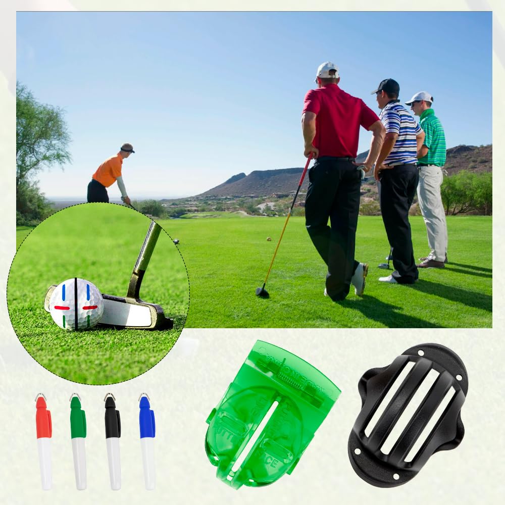 Herramienta de Alineación para Golf, 6 Piezas, Marcadores de Línea de Pelota
