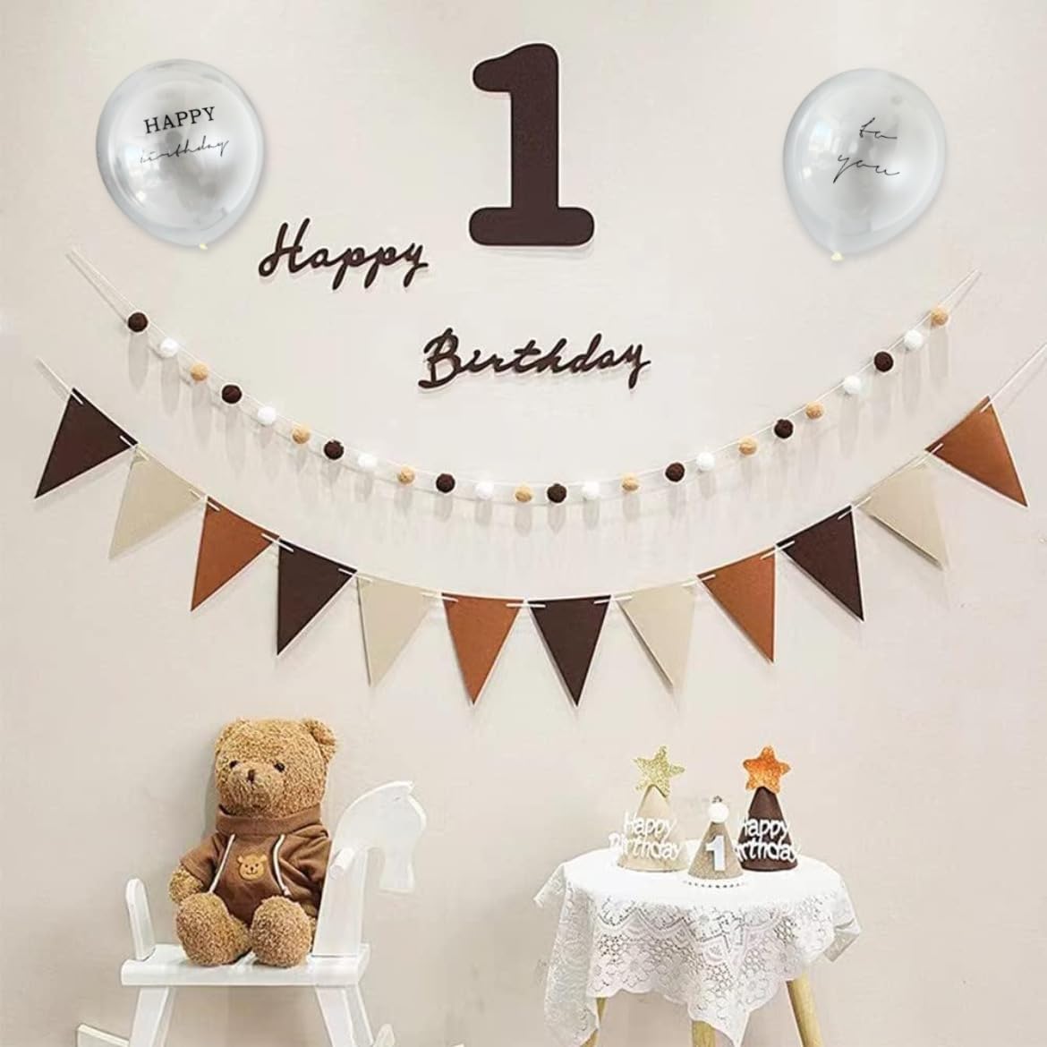 Amazon.co.jp: 1歳 誕生日 飾り 可愛いシンプル お誕生日 飾り付け