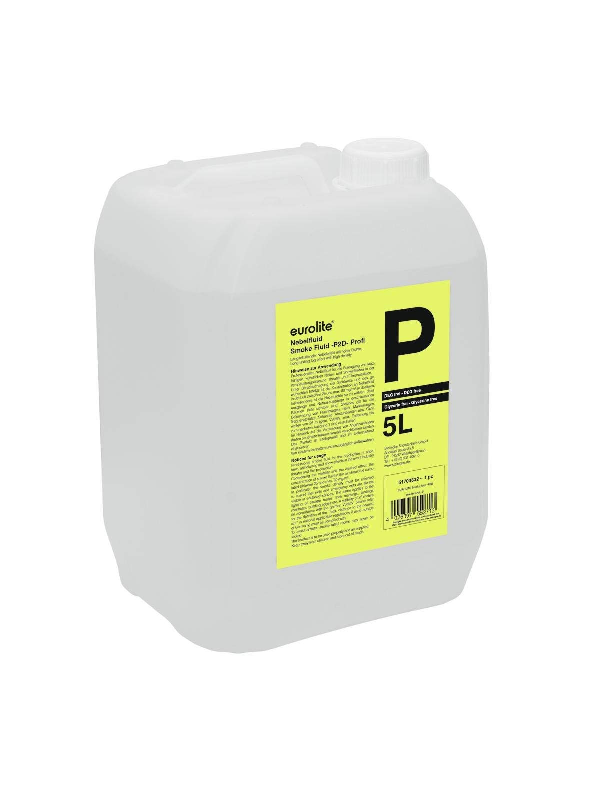 Eurolite Smoke Fluid P2D Profi – Nebelfluid, 5 Liter