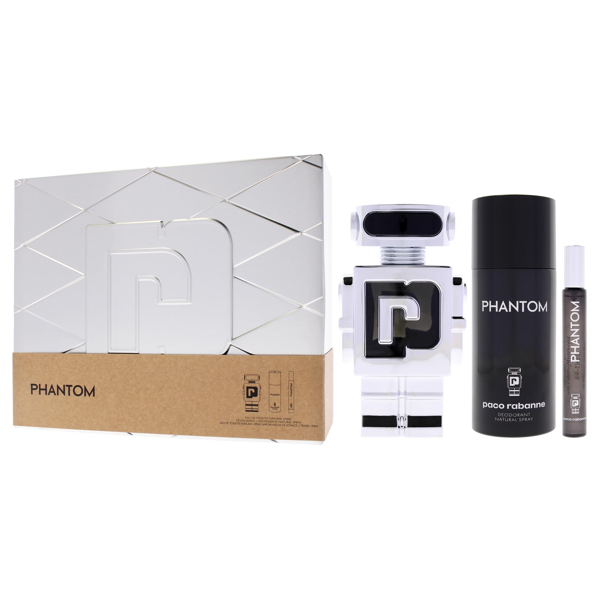 Paco Rabanne, Phantom Giftset, da uomo, 260 ml.