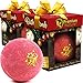 Produktbild Badebombe Geschenk Weihnachten Badekugel - Große Badebombe Weihnachten Christmas Geschenk Geschenke 2 Pack Wellness Badebomben badekugeln Geschenkset Badeperlen mit Essentiellen Ölen