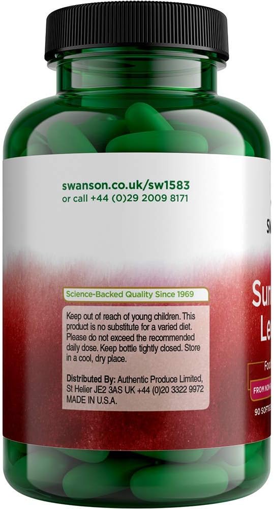 Swanson Sunflower Lecithin Non-GMO 1200 Milligrams 90 Sgels