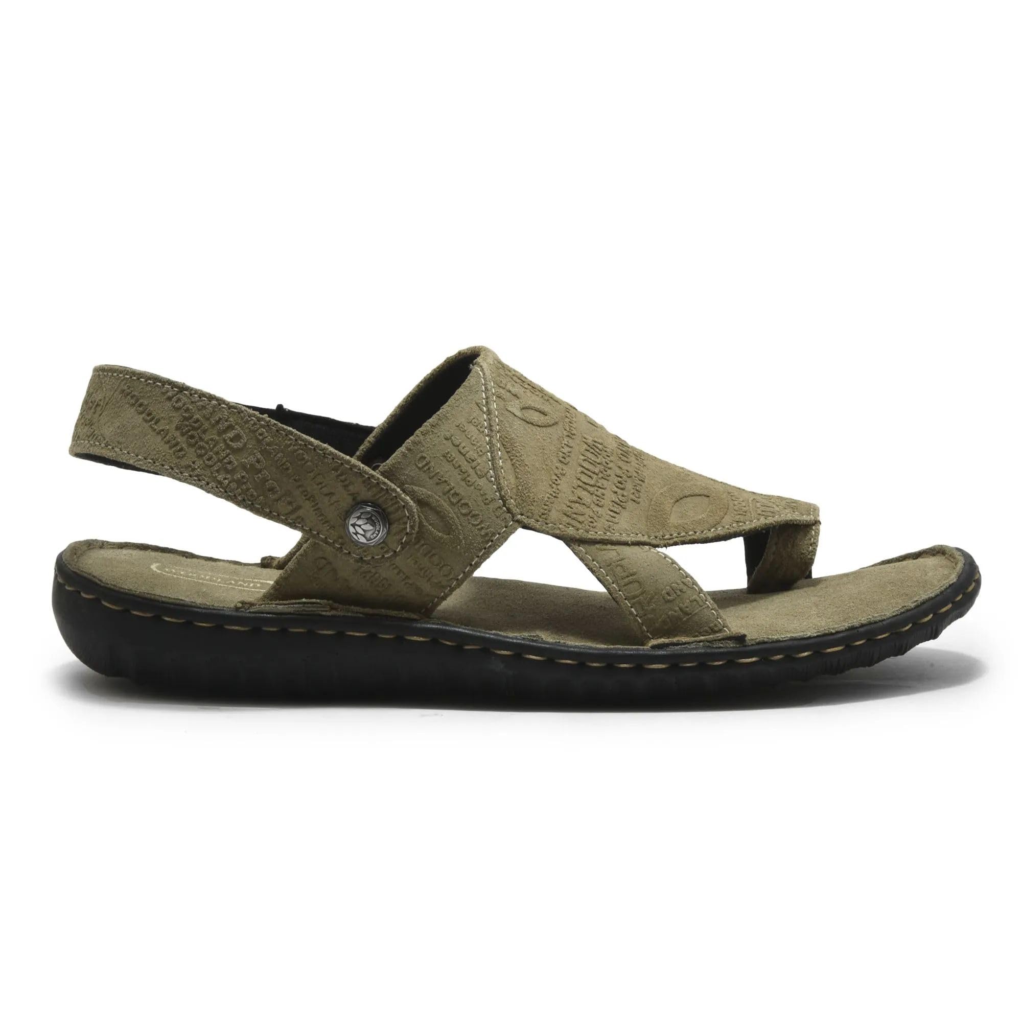 woodland Men's 3337119 Khaki Leather Sandal-6 UK (40 EU) (7 US) (OGD 3337119KHAKI)-picture-39