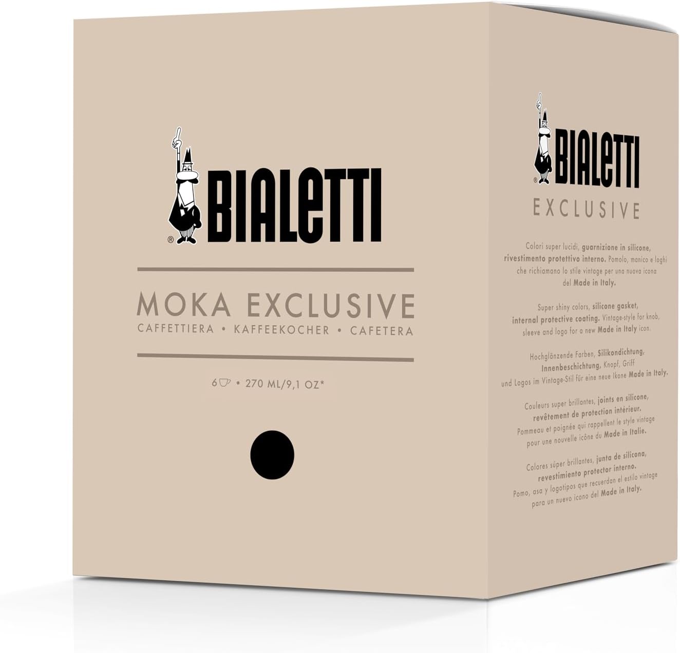 Bialetti Mocha Exclusive Light Mint 6 Cup Open Fire (Coffee Maker, Espresso Maker, Makinetta)
