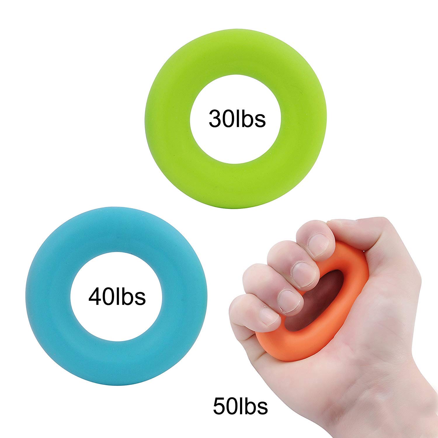 Amazon | ハンドグリップ 握力トレーニング ハンドエクササイズリング