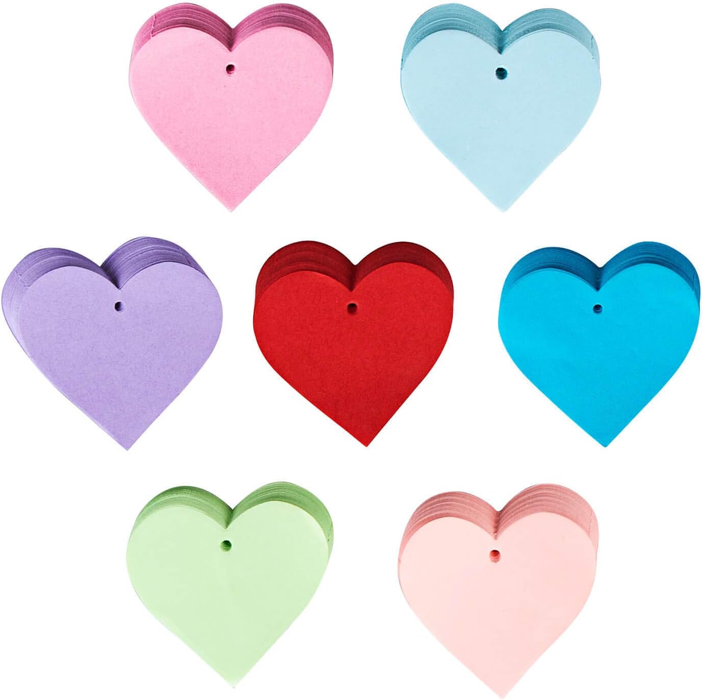 350 Pcs Heart Paper CutOuts Heart Cutouts Paper Gift Tags