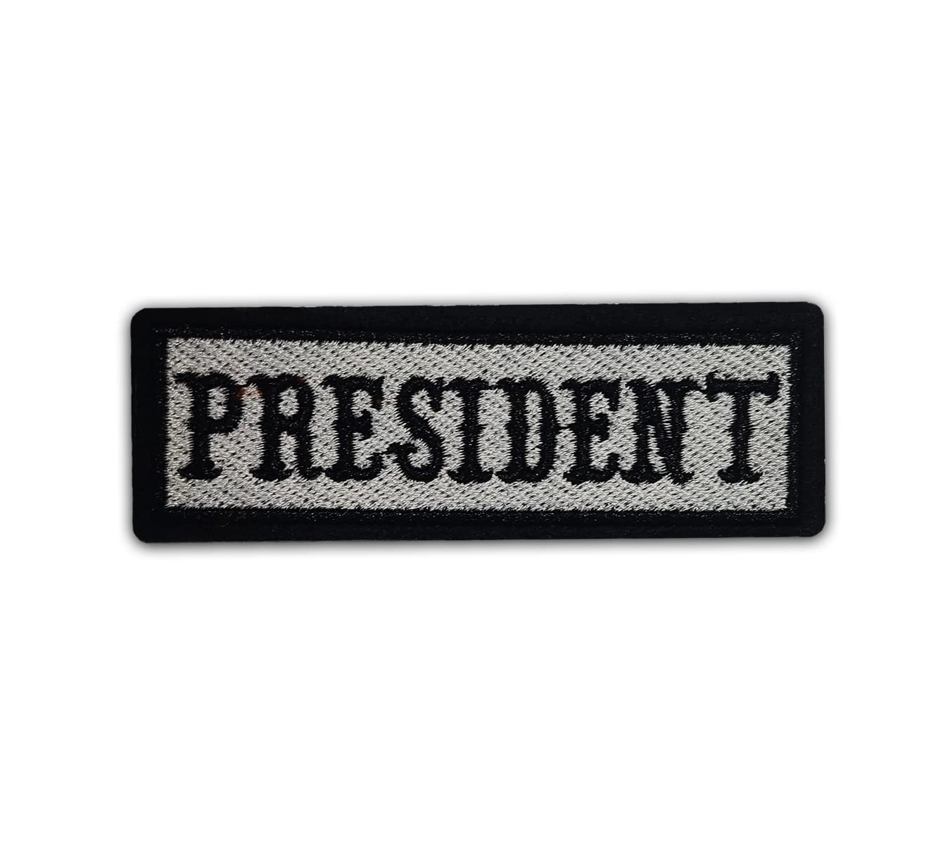 Patched Up Rank Patches Sew On Embroidered Patch (President)