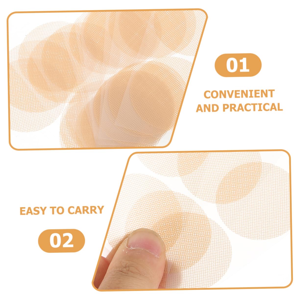 Toyvian 5 Set Cerotti Copricapezzoli per Adesivi Protezione Traspirante E Comfort per attività Estive E 100 Paia*5