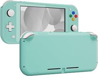 eXtremeRate Misty Green DIY Replacement Shell for Nintendo Switch Lite, NSL Handheld Controller Housing w/Screen Protector, Custom Case Cover for Nintendo Switch Lite