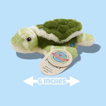 Your Planet Soft Cuddly Eco Plush Toy 15cm (Turtle)